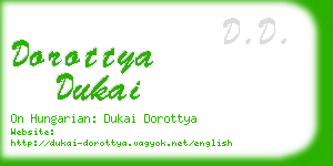 dorottya dukai business card